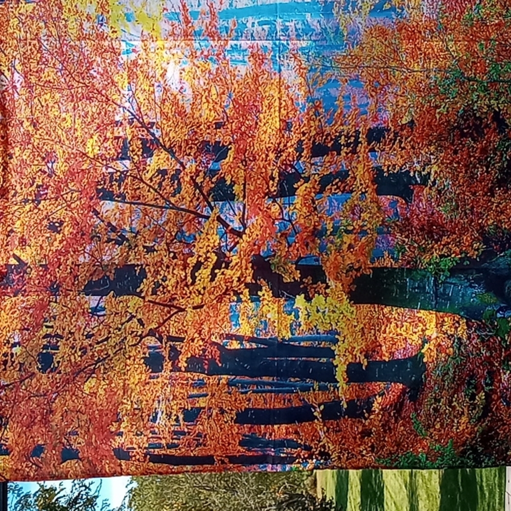Trees in the Fall Tapestry NEW - Picture 2 of 3
